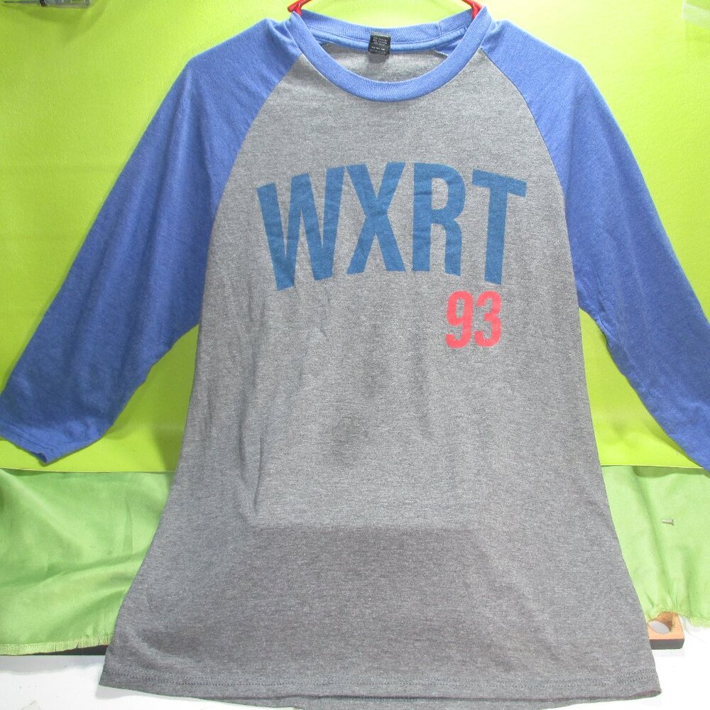 93 WXRT RADIO T-SHIRT SIZE M 93.1 W XRT Chicago Radio Blue Vintage Style RARE!!!